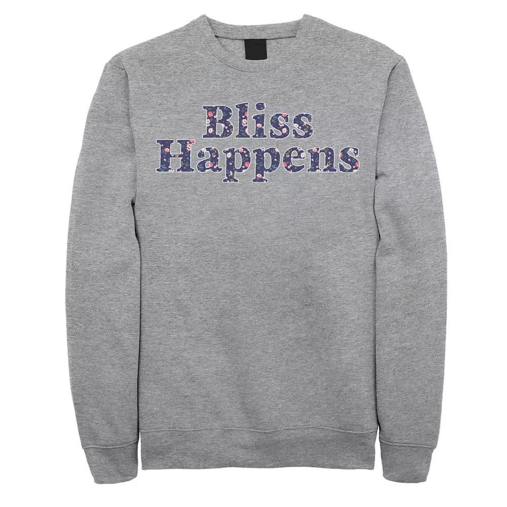 Men's Fifth Sun Bliss Floral Fill Sweatshirt, Size: Medium, Athletic Grey Product Image