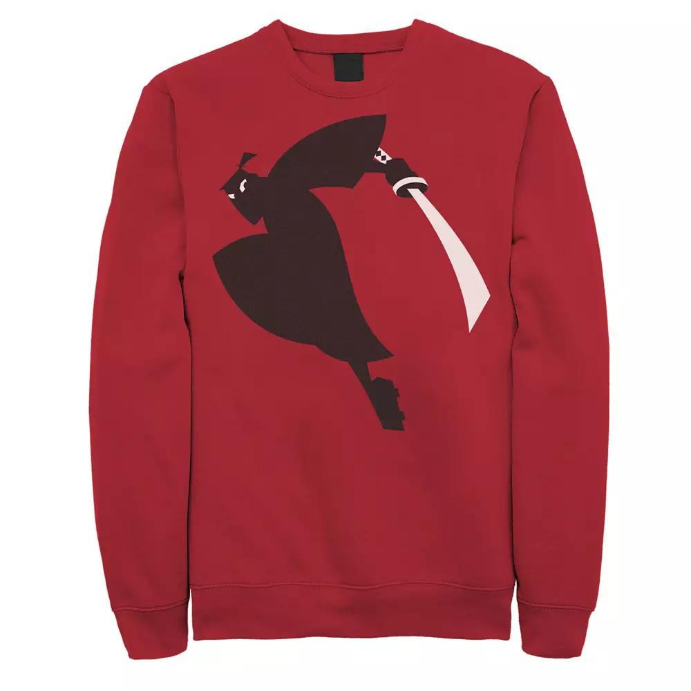 Men's Cartoon Network Samurai Jack Fleece Crewneck Sweatshirt, Size: XL, Red Product Image