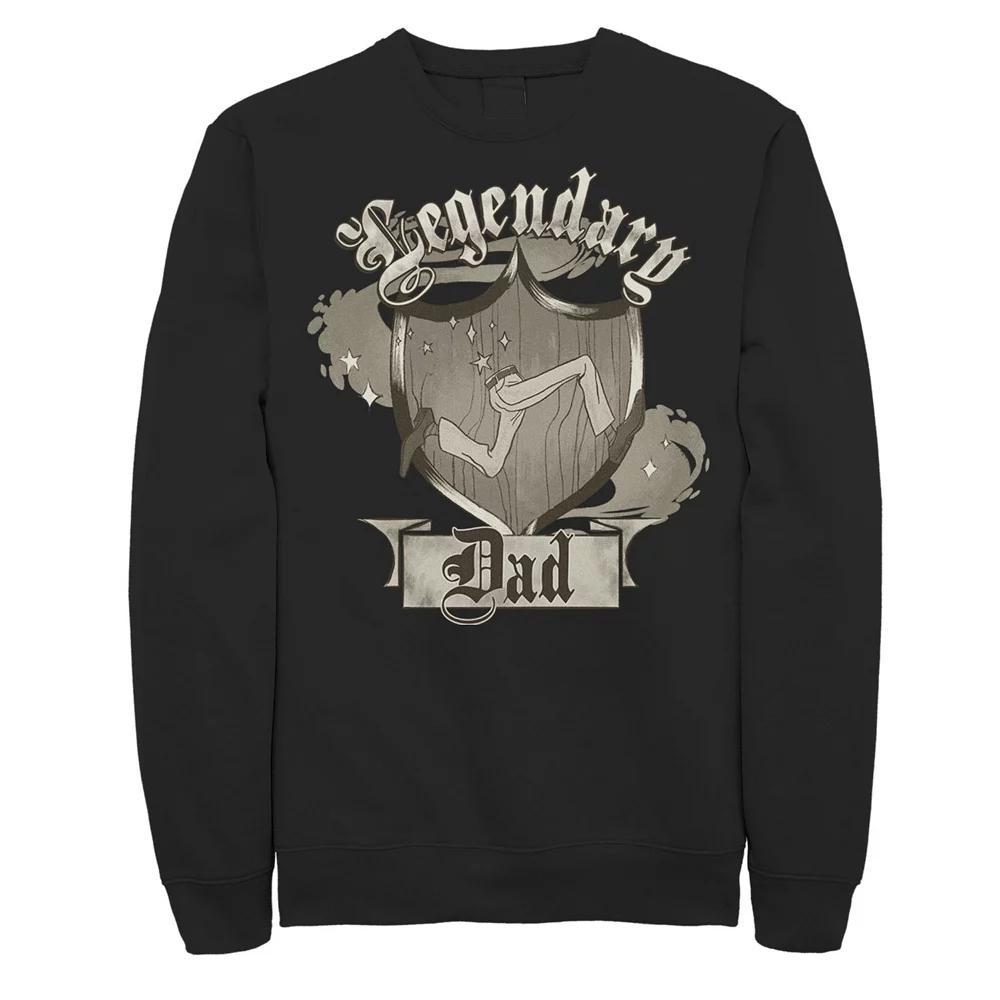 Disney / Pixar's Onward Men's Legendary Dad Crest Sweatshirt, Size: Large, Black Product Image
