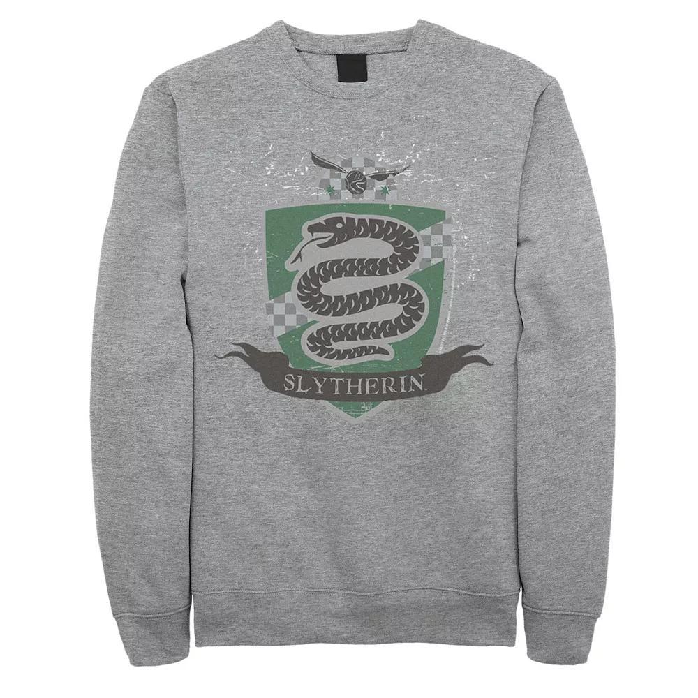 Men's Harry Potter Slytherin Quidditch Shield Sweatshirt, Size: 3XL, Athletic Grey Product Image
