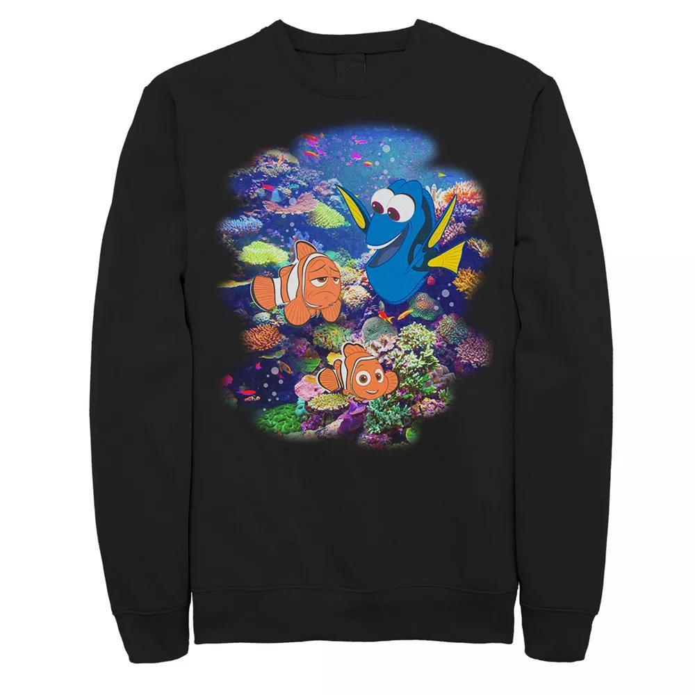Disney / Pixar's Finding Dory Nemo Men's Rainbow Reef Sweatshirt, Size: 3XL, Black Product Image