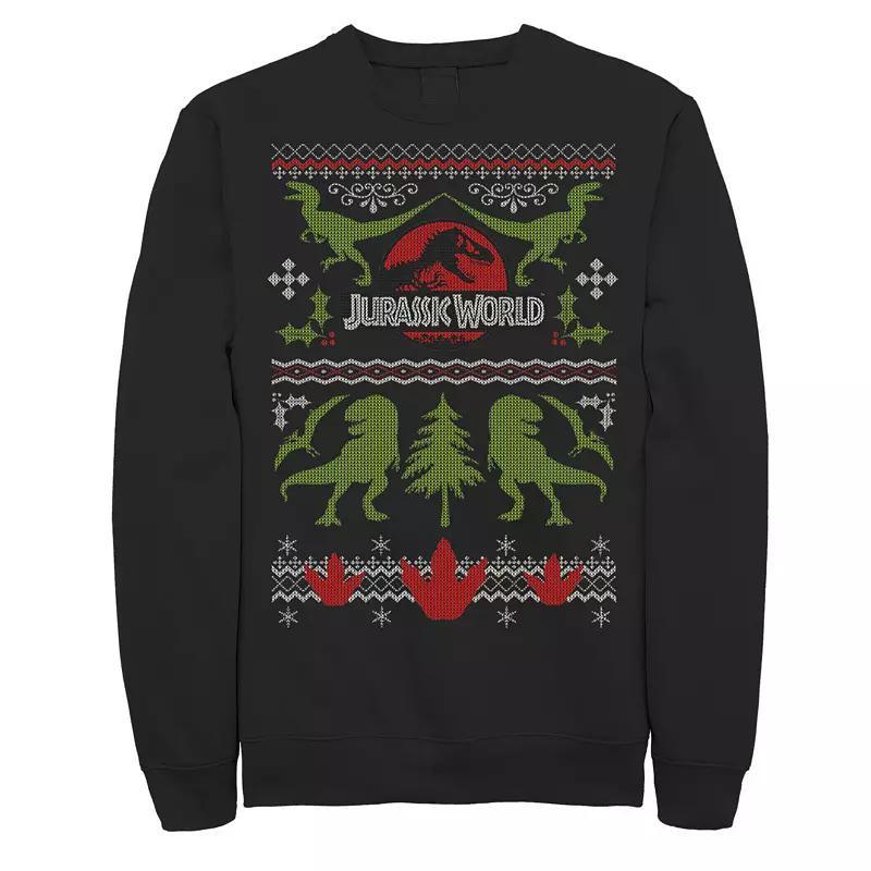 Men's Jurassic World T-Rex Roaring Constellation Sweatshirt, Size: XL, Black Product Image