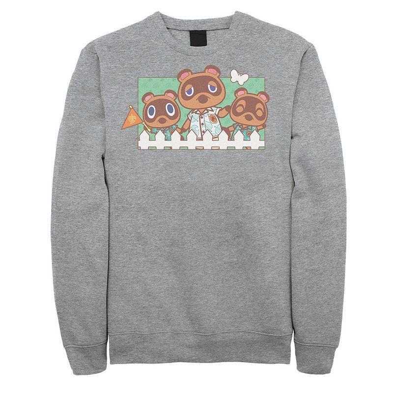 Men's Animal Crossing New Horizons Nook Family Portrait Sweatshirt, Size: XL, Red Product Image