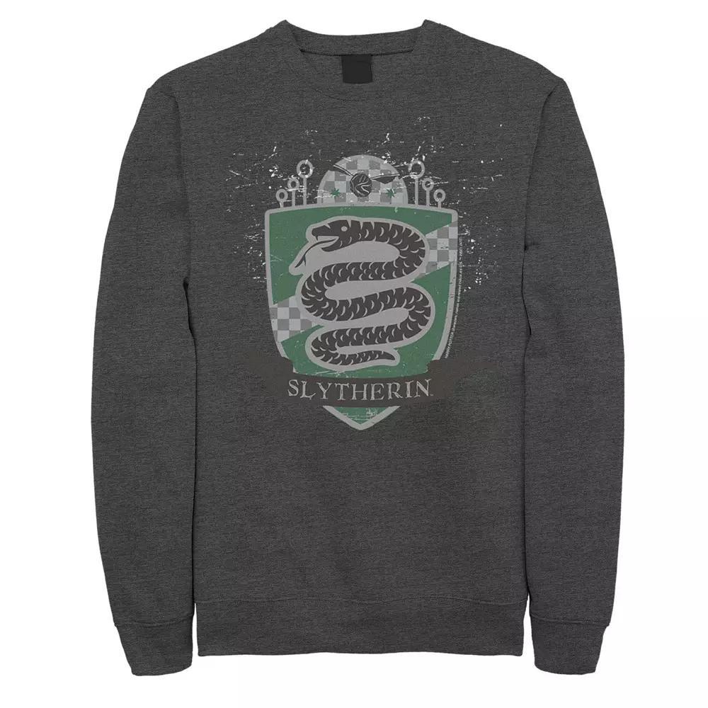 Men's Harry Potter Slytherin Quidditch Shield Sweatshirt, Size: 3XL, Athletic Grey Product Image