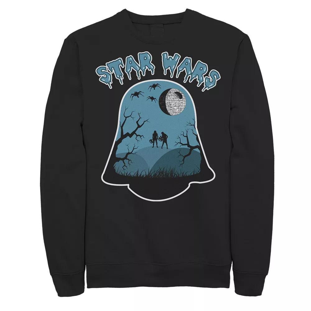 Big & Tall Star Wars The Mandalorian The Child I'm Here For It Fleece Sweatshirt, Men's, Size: 5XL, Black Product Image