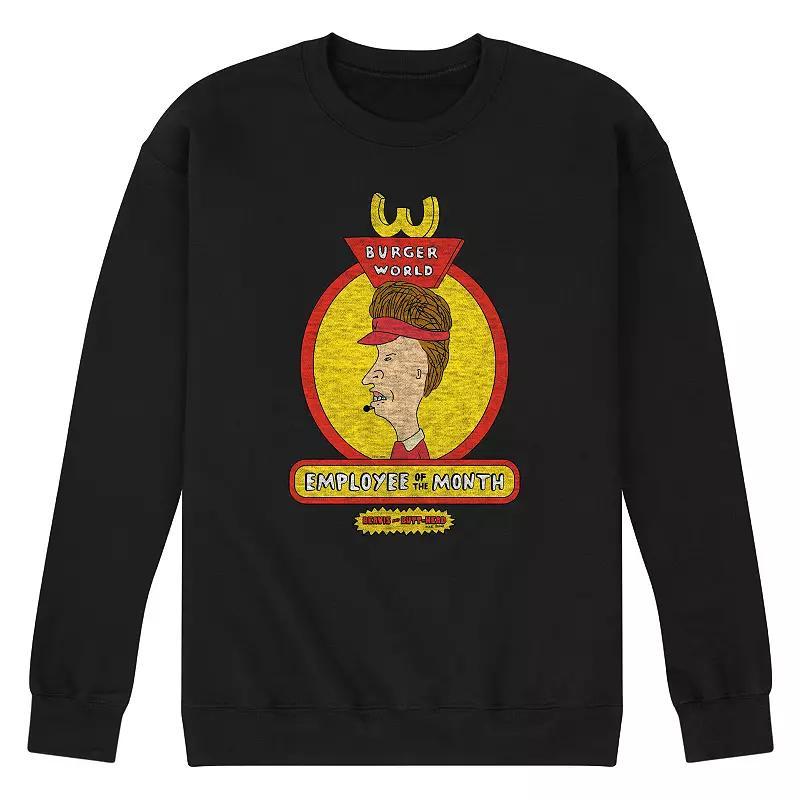 Mens Beavis And Butthead Employee Of The Month Sweatshirt Blue Product Image