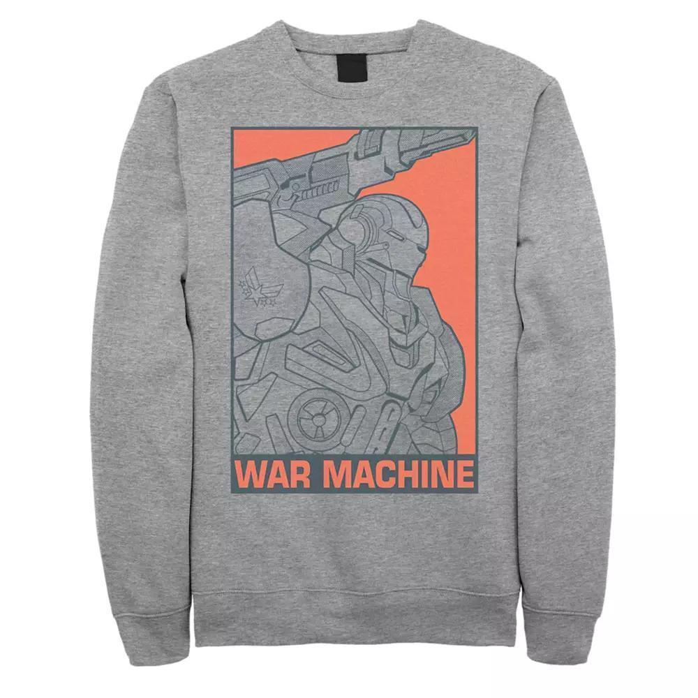 Mens Marvel City Skyline Logo Sweatshirt Athletic Grey Product Image
