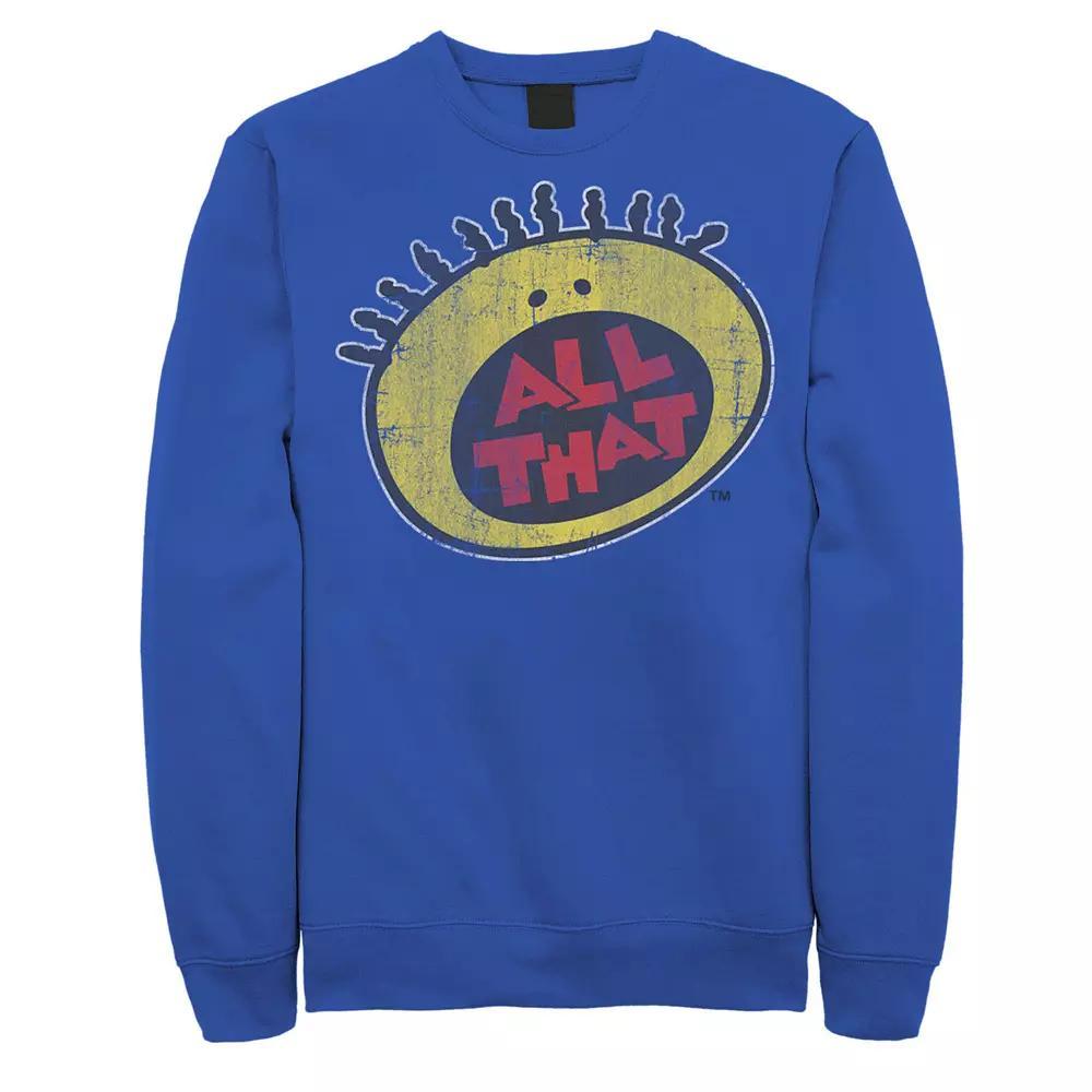 Men's Nickelodeon All That Classic Vintage Face Sweatshirt, Size: XL, Kelly Product Image