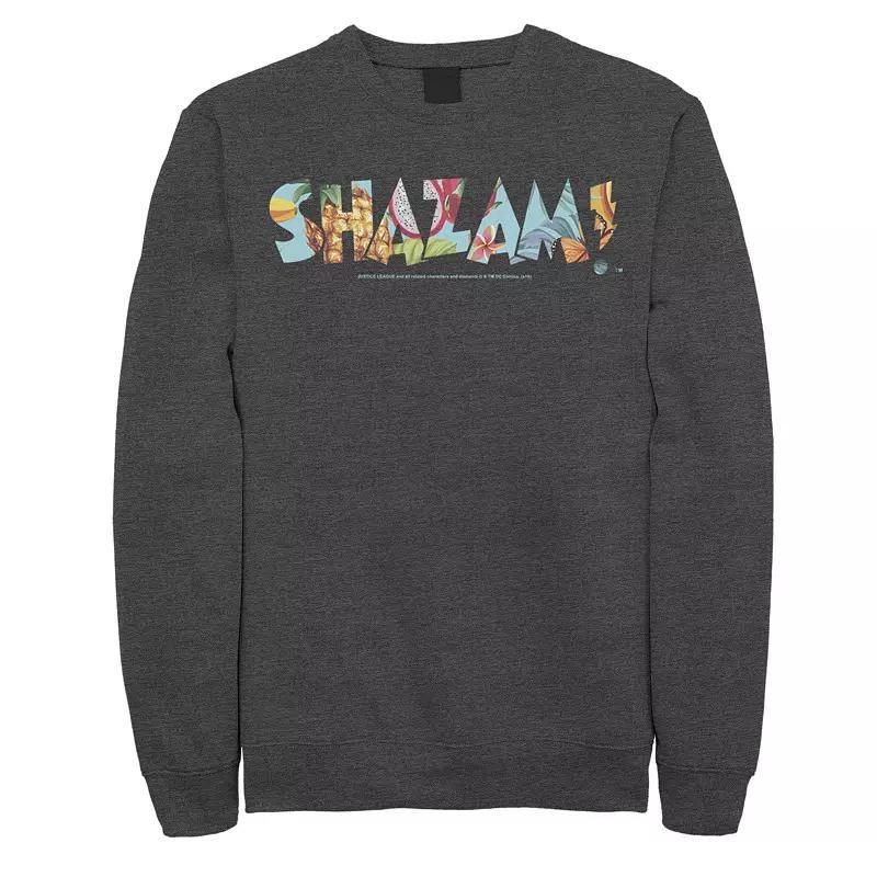 Men's DC Comics Superman Negative Hue Chest Logo Poster Fleece Sweatshirt, Size: XXL, Blue Product Image