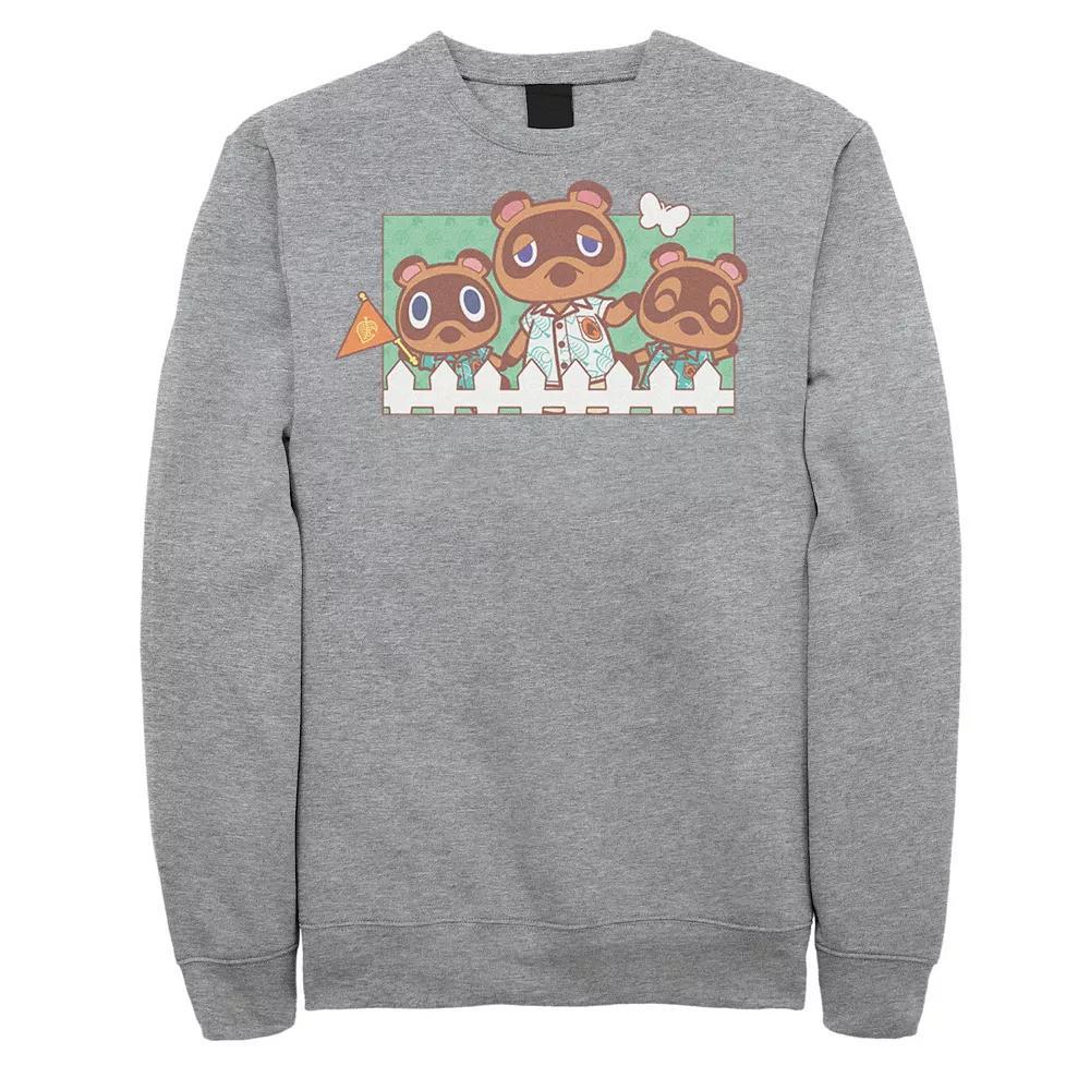Men's Animal Crossing New Horizons Nook Family Portrait Sweatshirt, Size: XL, Red Product Image