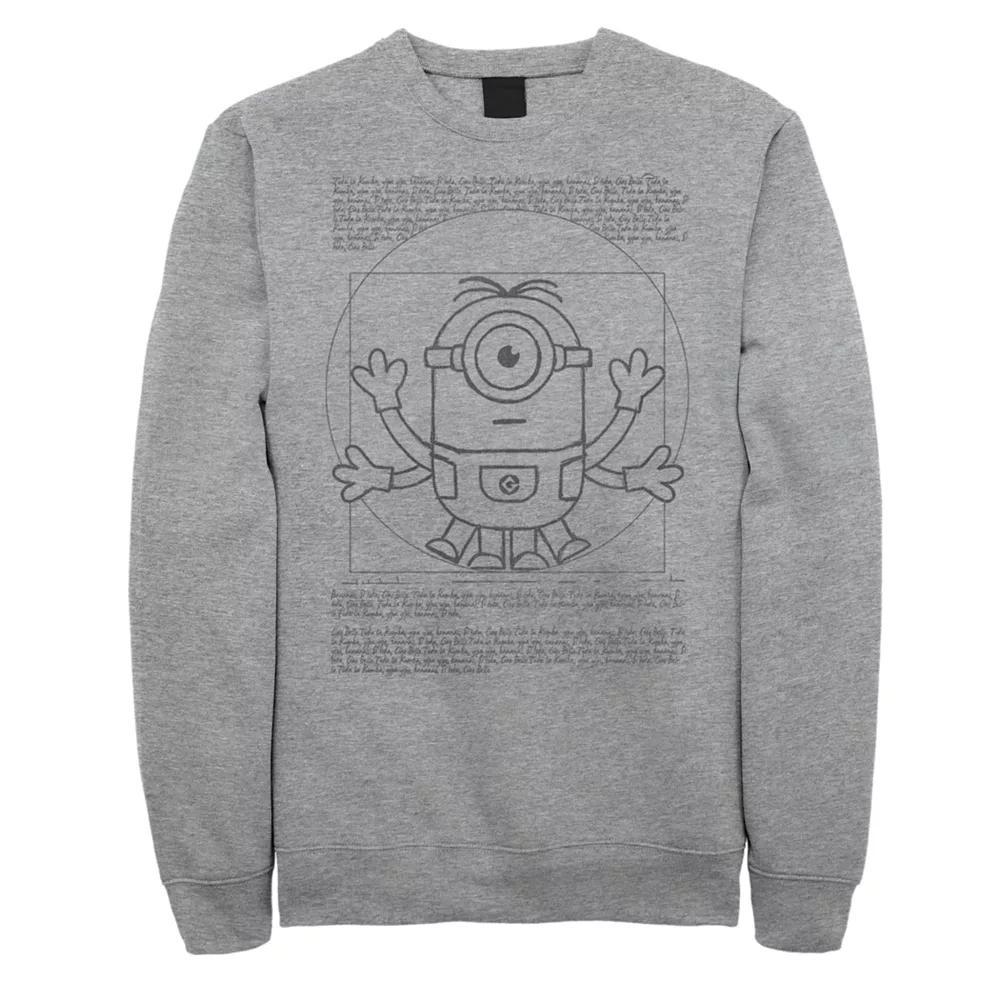 Mens Despicable Me Kerrangg Sweatshirt Athletic Grey Product Image