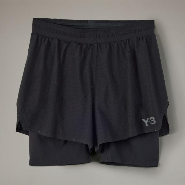 adidas Y-3 Running Shorts + Tights Black S Mens Product Image