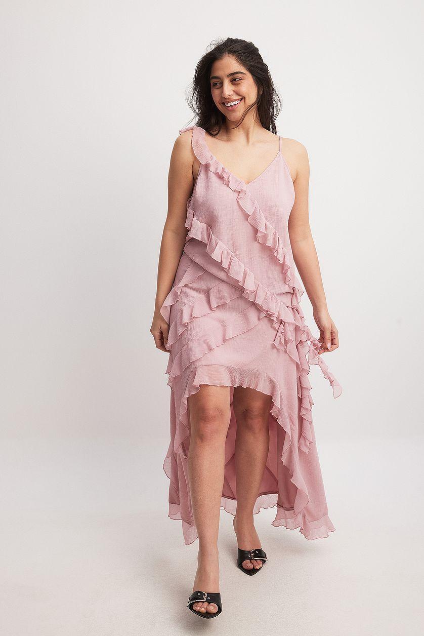 Chiffon Frill Detail Maxi Skirt Product Image