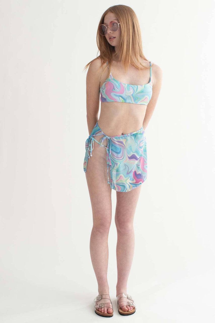 Blue Marble Bikini Top Product Image