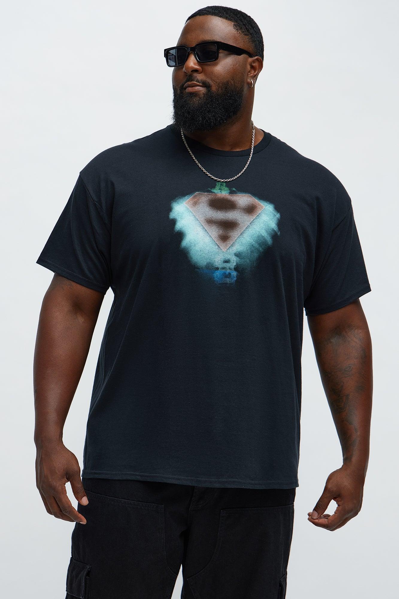 Superman Heart Of Hero Short Sleeve Tee - Black Product Image