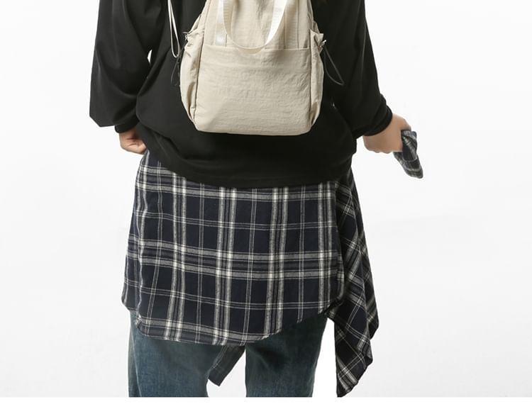 Plain Nylon Backpack Product Image