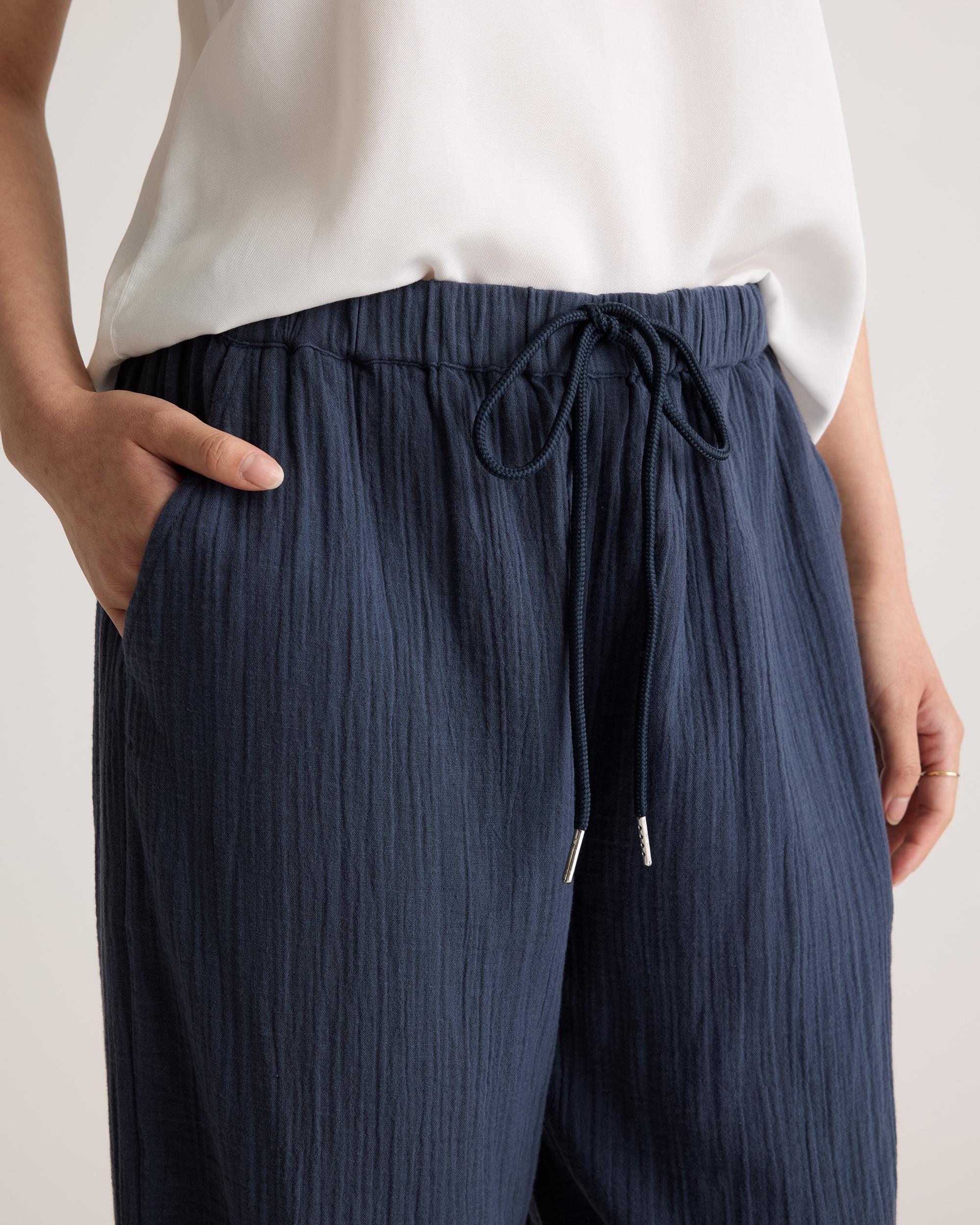 Quince | Women's Gauze Straight Leg Pants Organic Cotton Product Image