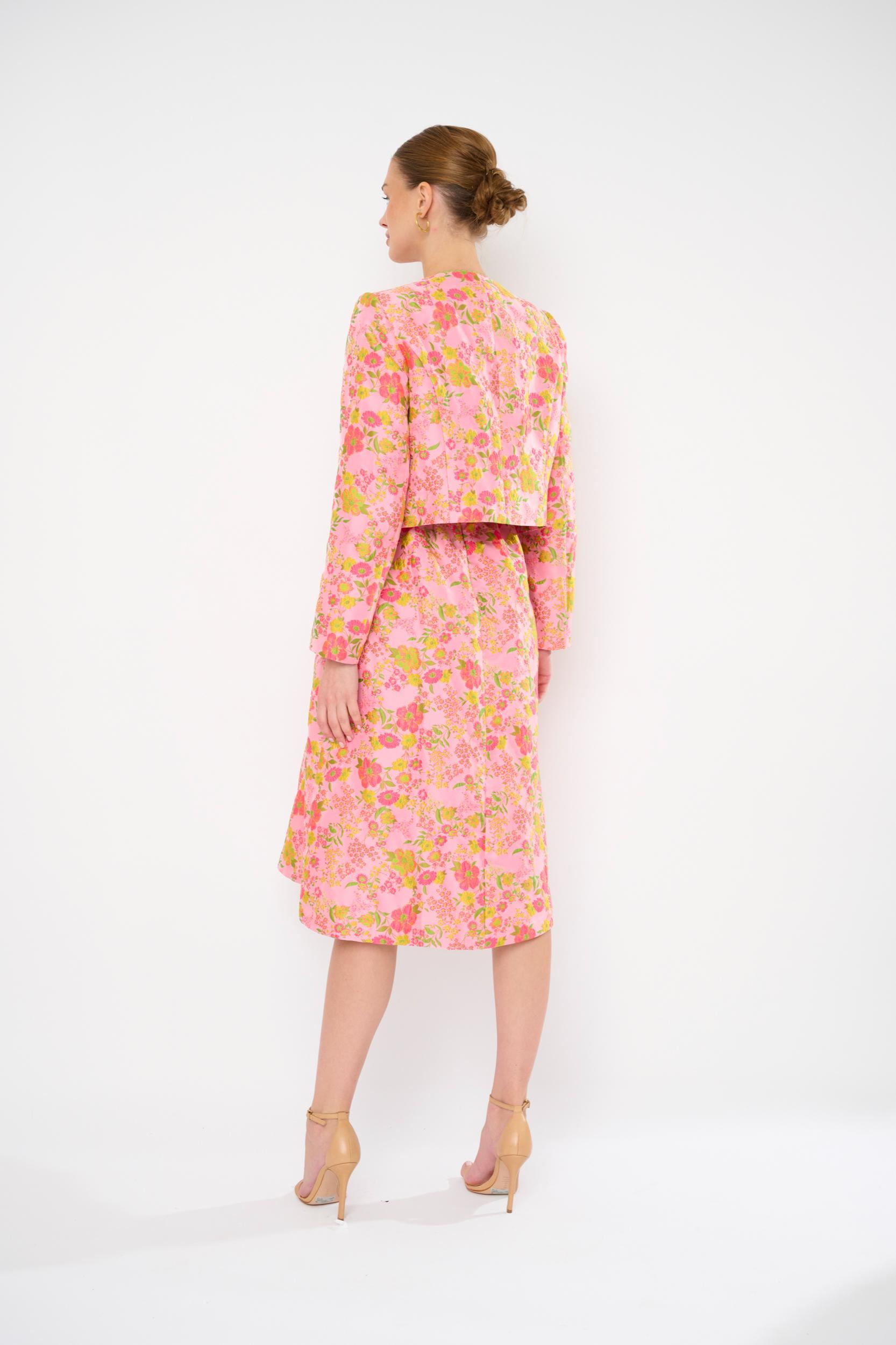 Print Collarless Jacket Product Image