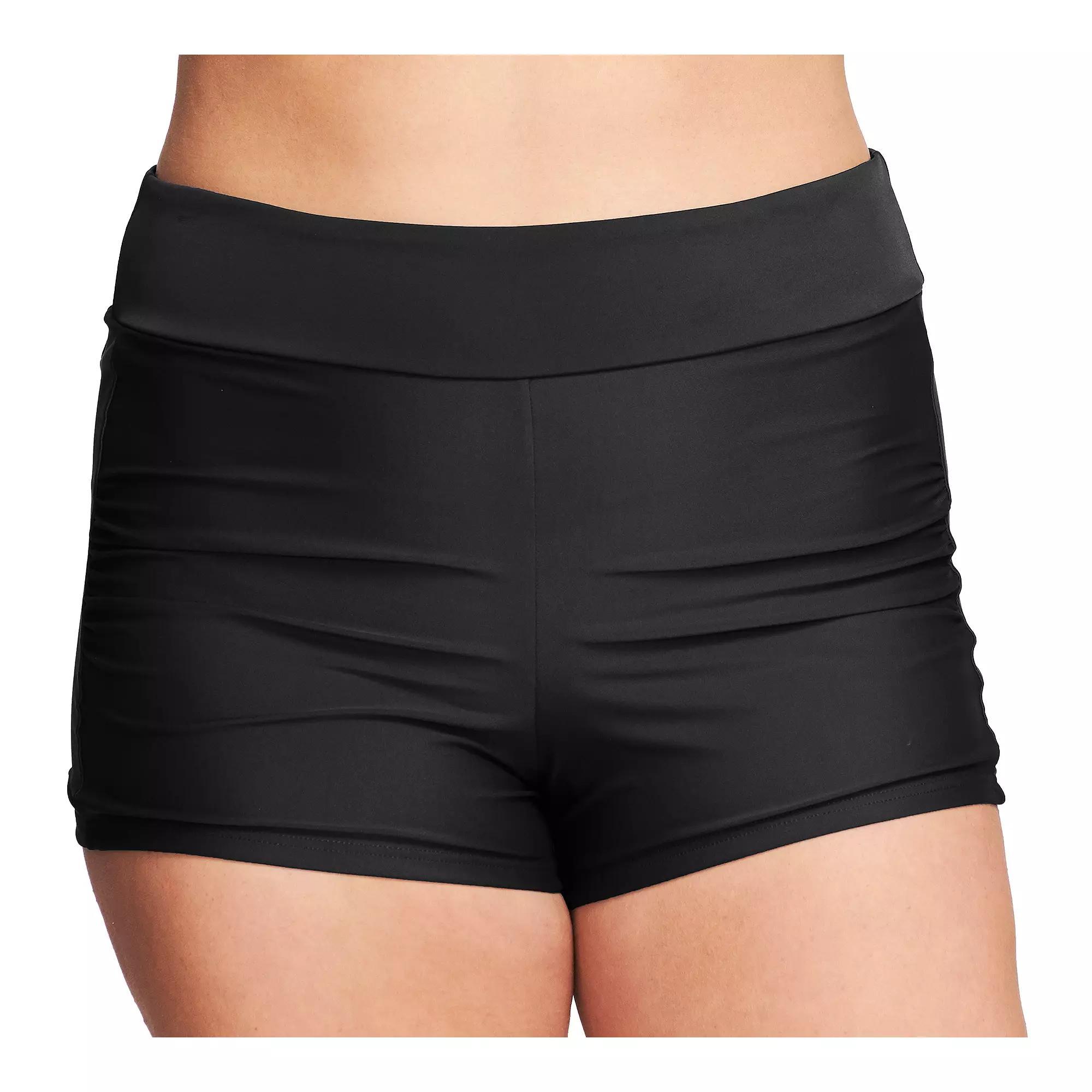 Plus Size Mazu Swim Plus-Size Boy Shorts, Women's, Size: 22 W, Blue Product Image