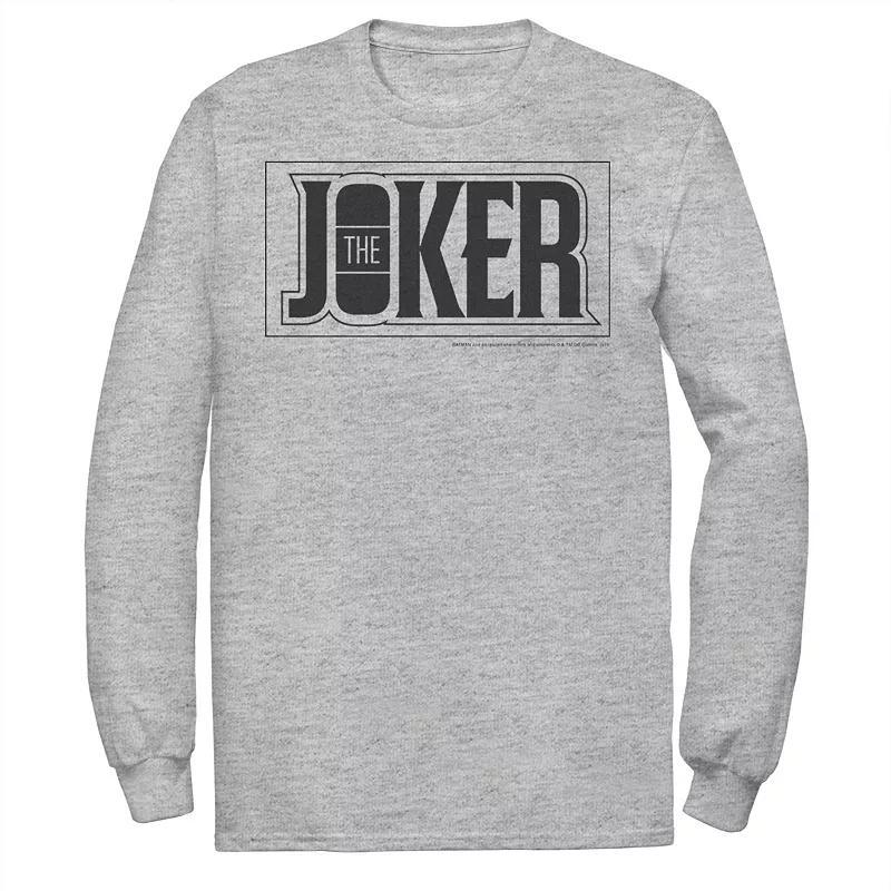 Men's DC Comics The Joker Bold Text Poster Tee, Size: Small, White Product Image