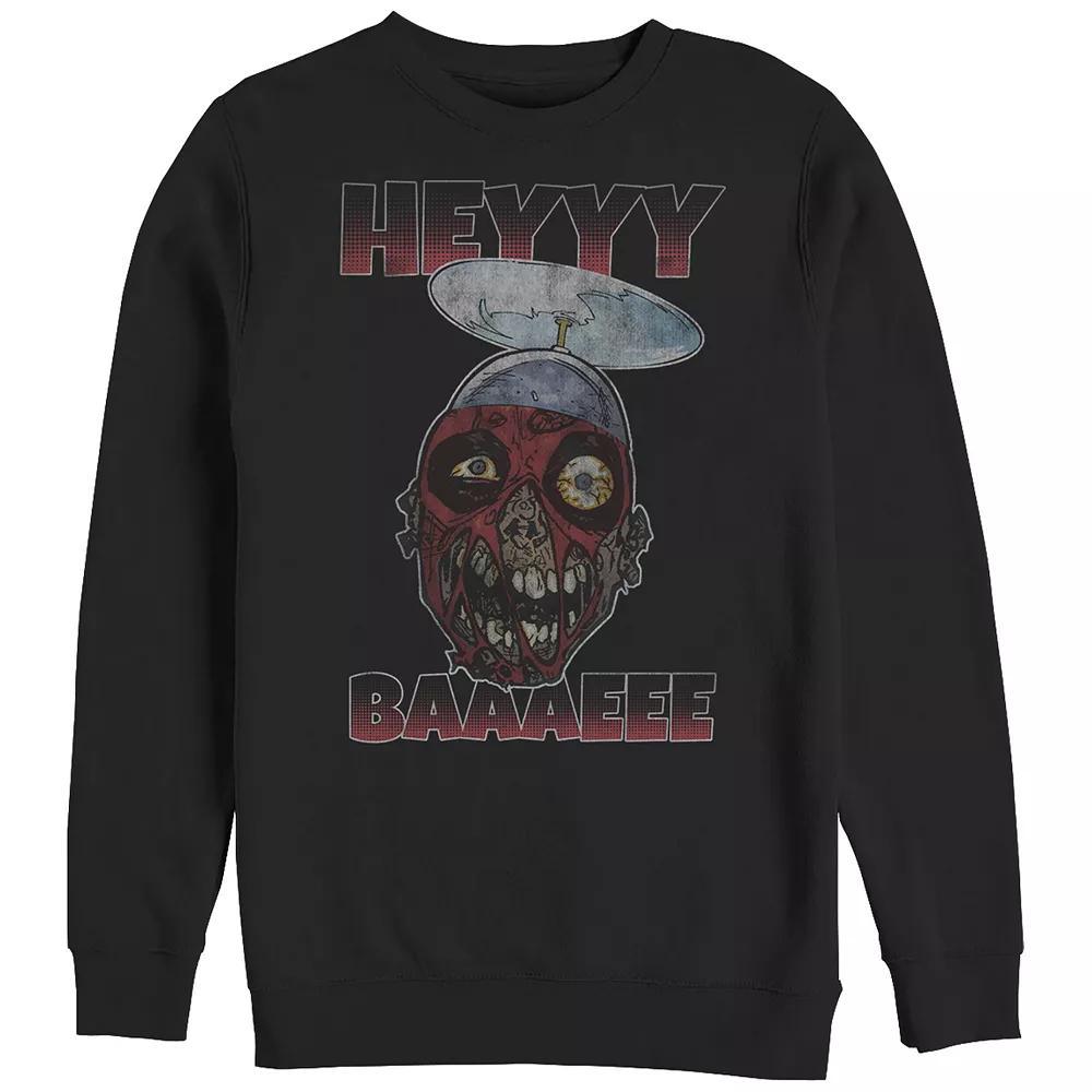 Big & Tall Marvel Deadpool Hey Baaaeee Graphic Fleece, Men's, Size: XXL Tall, Black Product Image