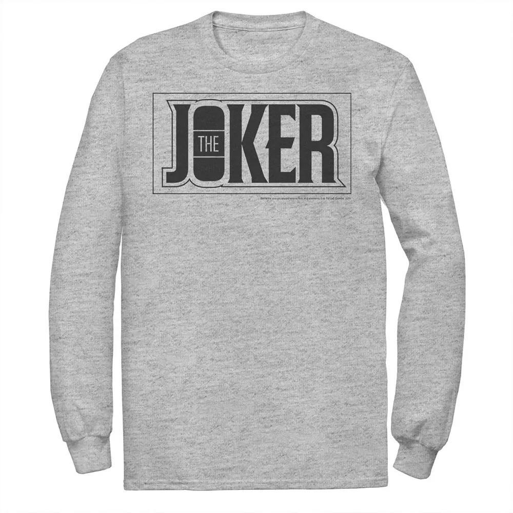 Men's DC Comics The Joker Bold Text Poster Tee, Size: Small, White Product Image