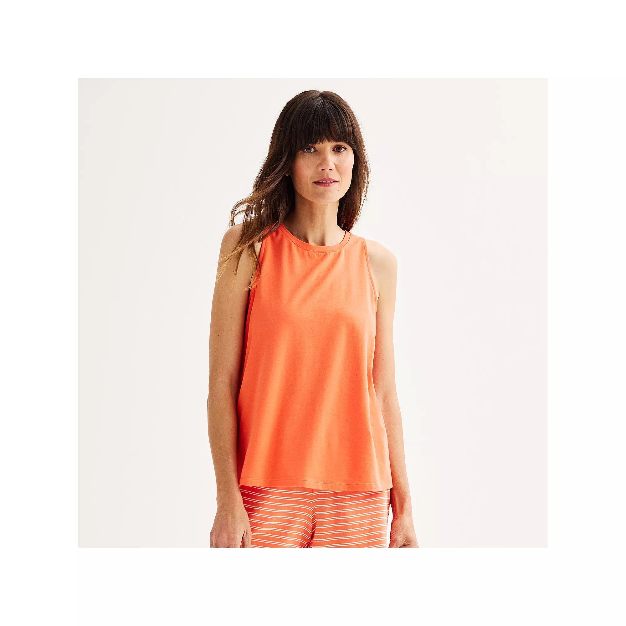 Womens Sonoma Goods For Life Cotton Modal Sleep Tank Top Product Image