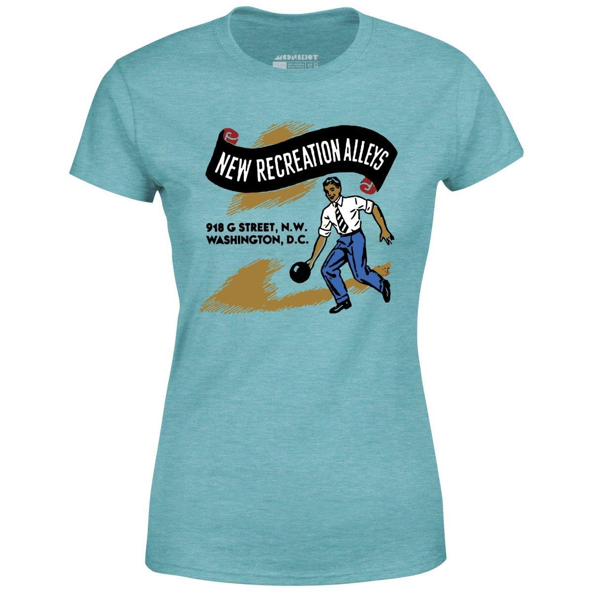 New Recreation Alleys - Washington D.C. - Vintage Bowling Alley - Women's T-Shirt Female Product Image