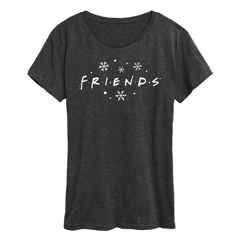 Women's Sketchy Hearts Graphic Tee, Size: Small, Heather Grey Product Image