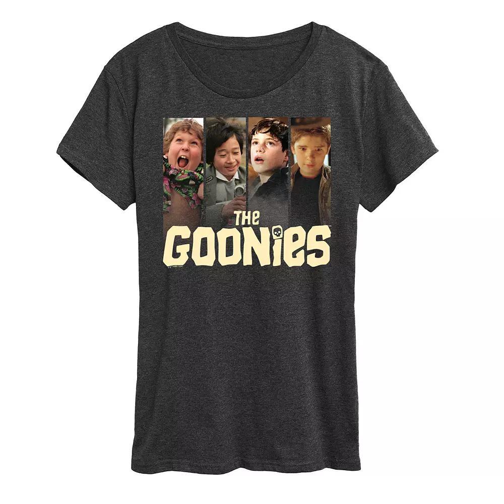 Womens The Goonies Group Graphic Tee Heather Grey Product Image