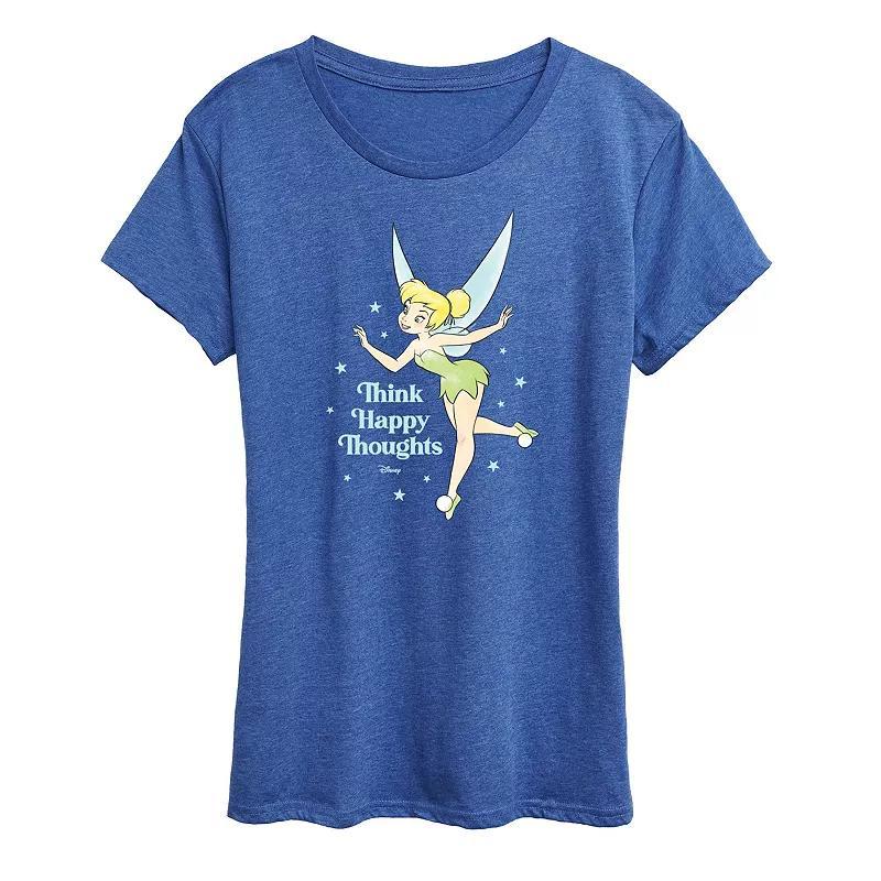 Womens Music is the Answer Graphic Tee Grey Royal Blue Product Image