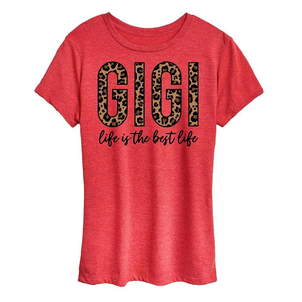 Womens Gigi Life Is The Best Life Graphic Tee Product Image
