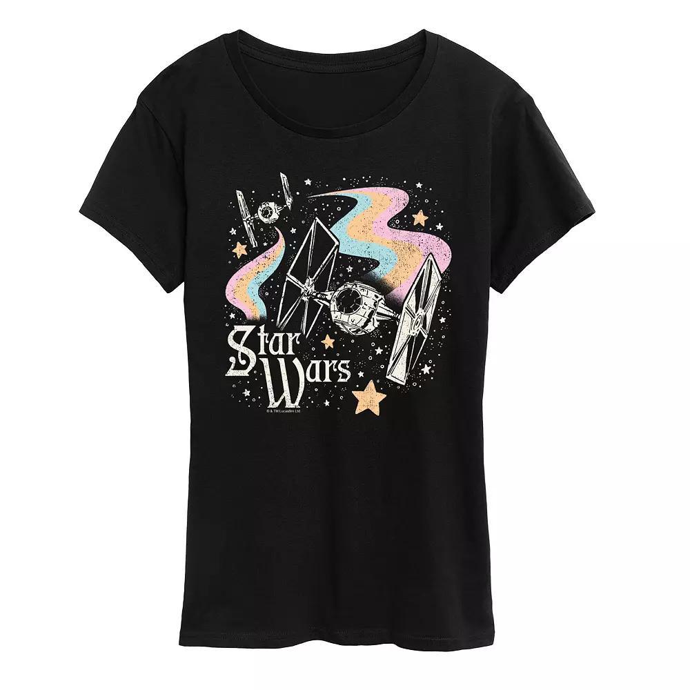 Womens Star Wars Celestial Ships Graphic Tee Product Image