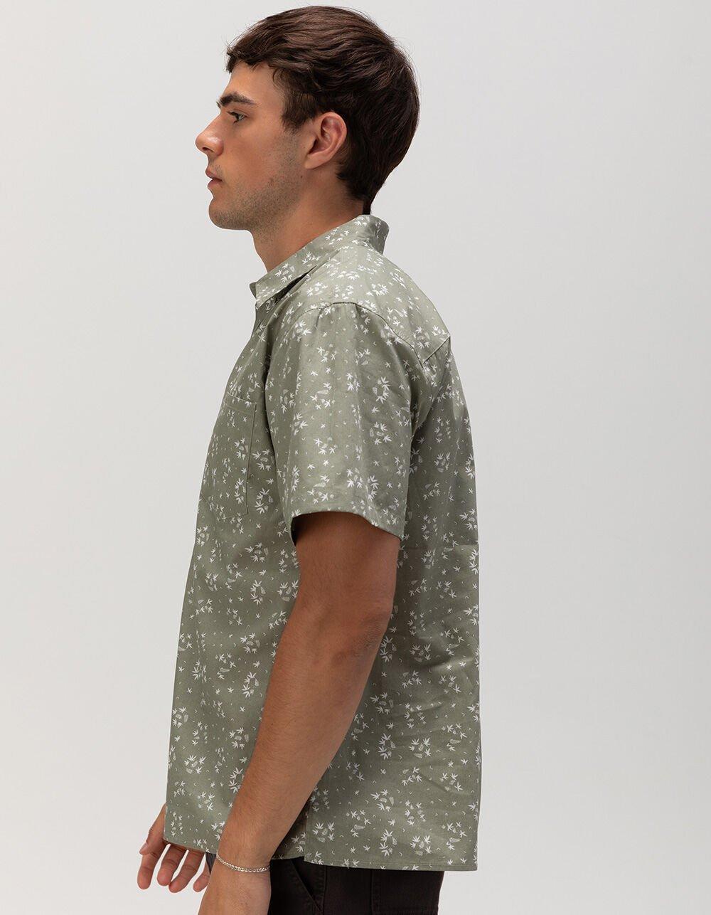 RSQ Mens Ditsy Print Poplin Button Up Shirt Product Image