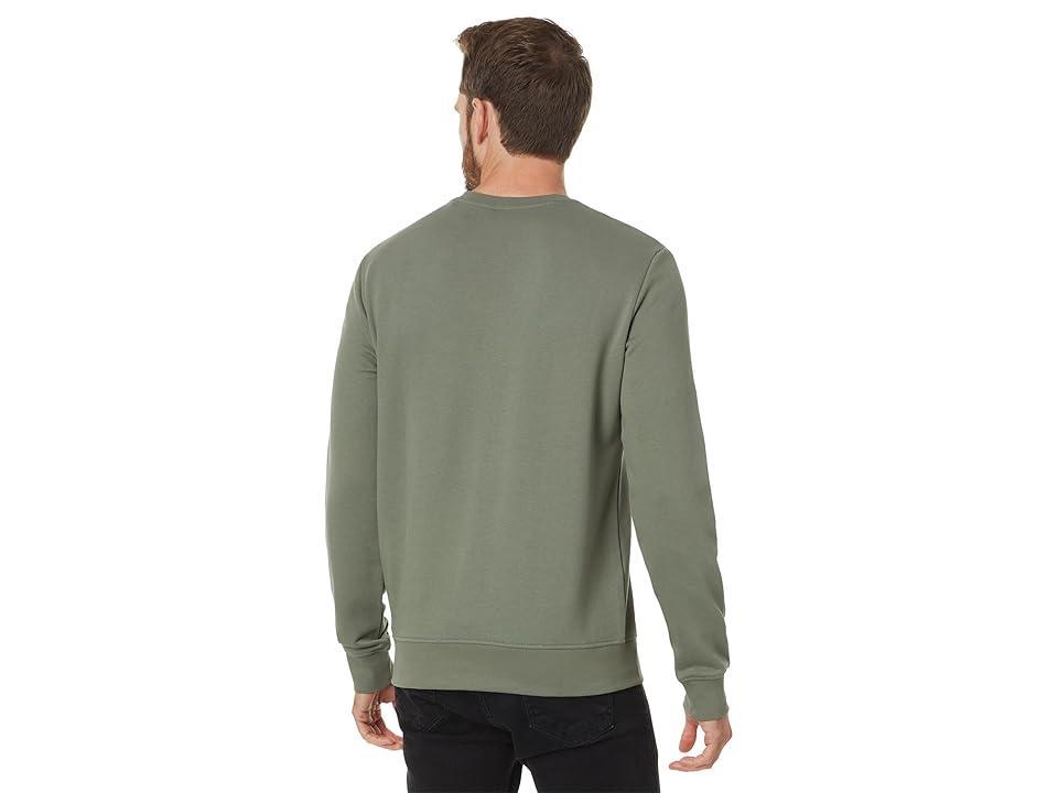 Armani Exchange Milano/Ny Logo Crew Neck Sweatshirt (Agave Green) Men's Sweatshirt Product Image