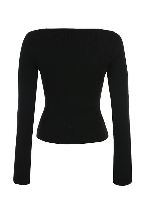 Candice  black lace trim top - sale Product Image