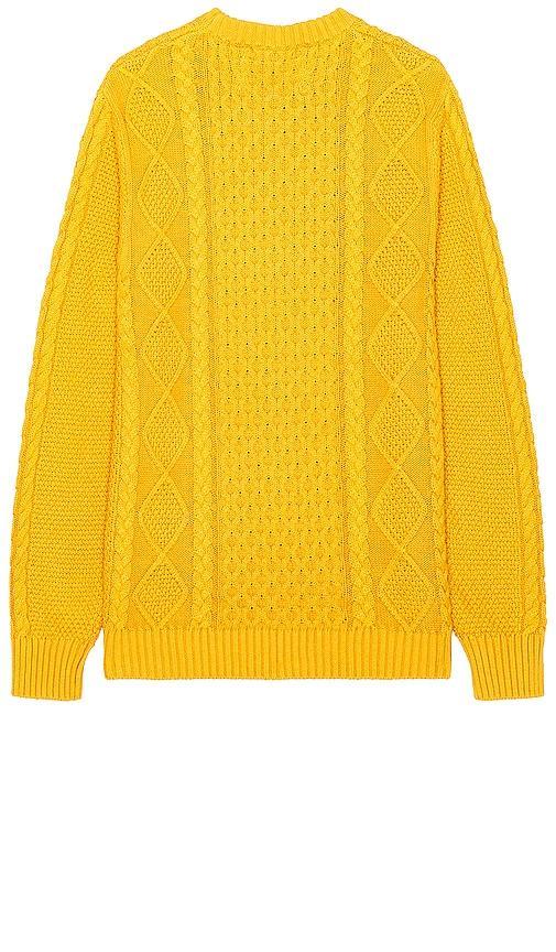 Schott Cableknit Sweater in Yellow Product Image