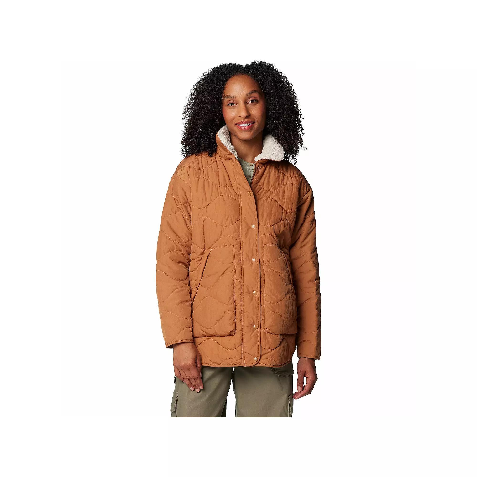 Women's Columbia Birchwood™ II Quilted Jacket, Size: XL, Camel Brown Product Image