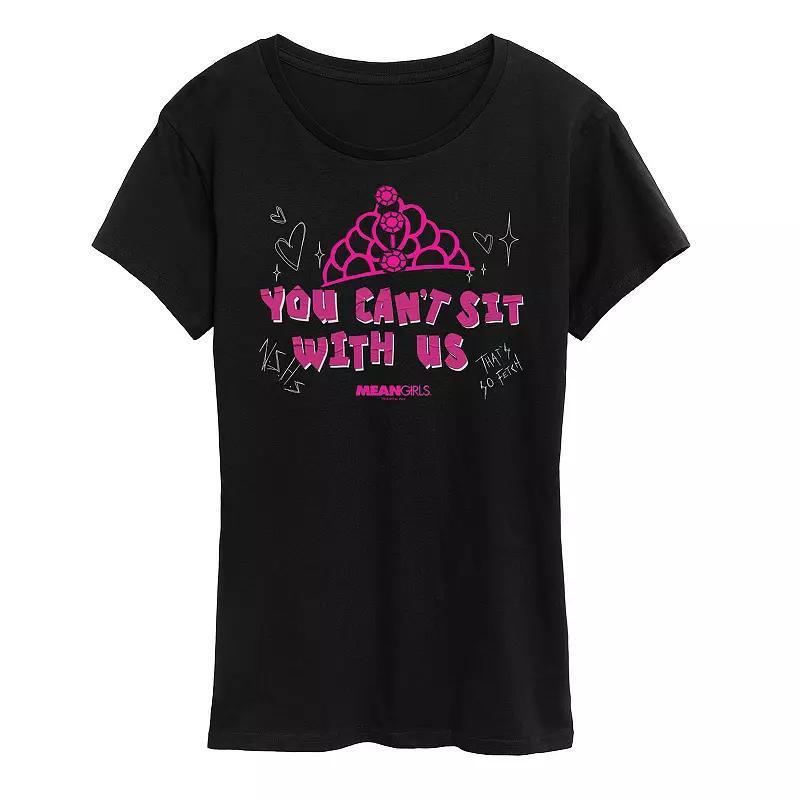 Womens Mean Girls You Cant Sit With Us Graphic Tee Blue Product Image