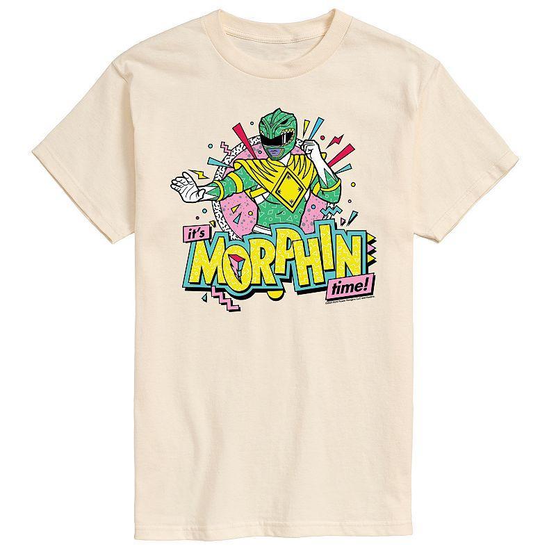 Big & Tall Power Rangers Morphin Time Green Graphic Tee, Mens Blue Product Image