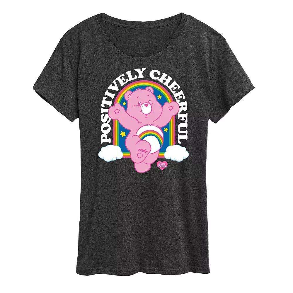 Womens Care Bears Positively Cheerful Graphic Tee, Girls Product Image