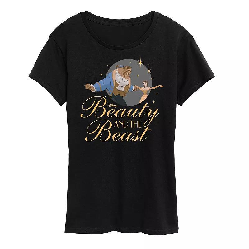 Disney's Beauty and the Beast Women's Graphic Tee, Girl's, Size: Medium, Black Product Image