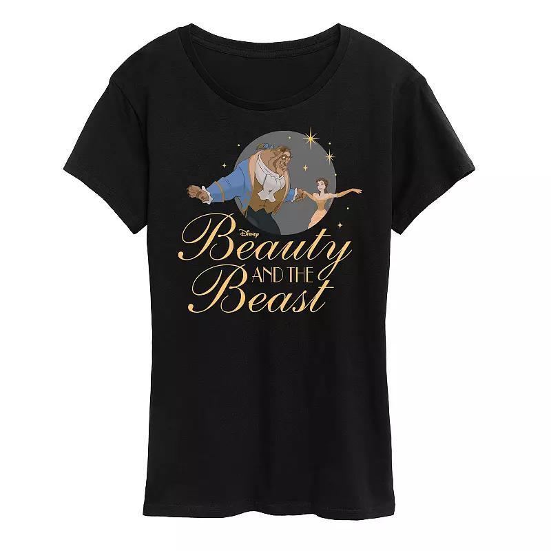 Disney's Beauty and the Beast Women's Graphic Tee, Girl's, Size: Medium, Black Product Image