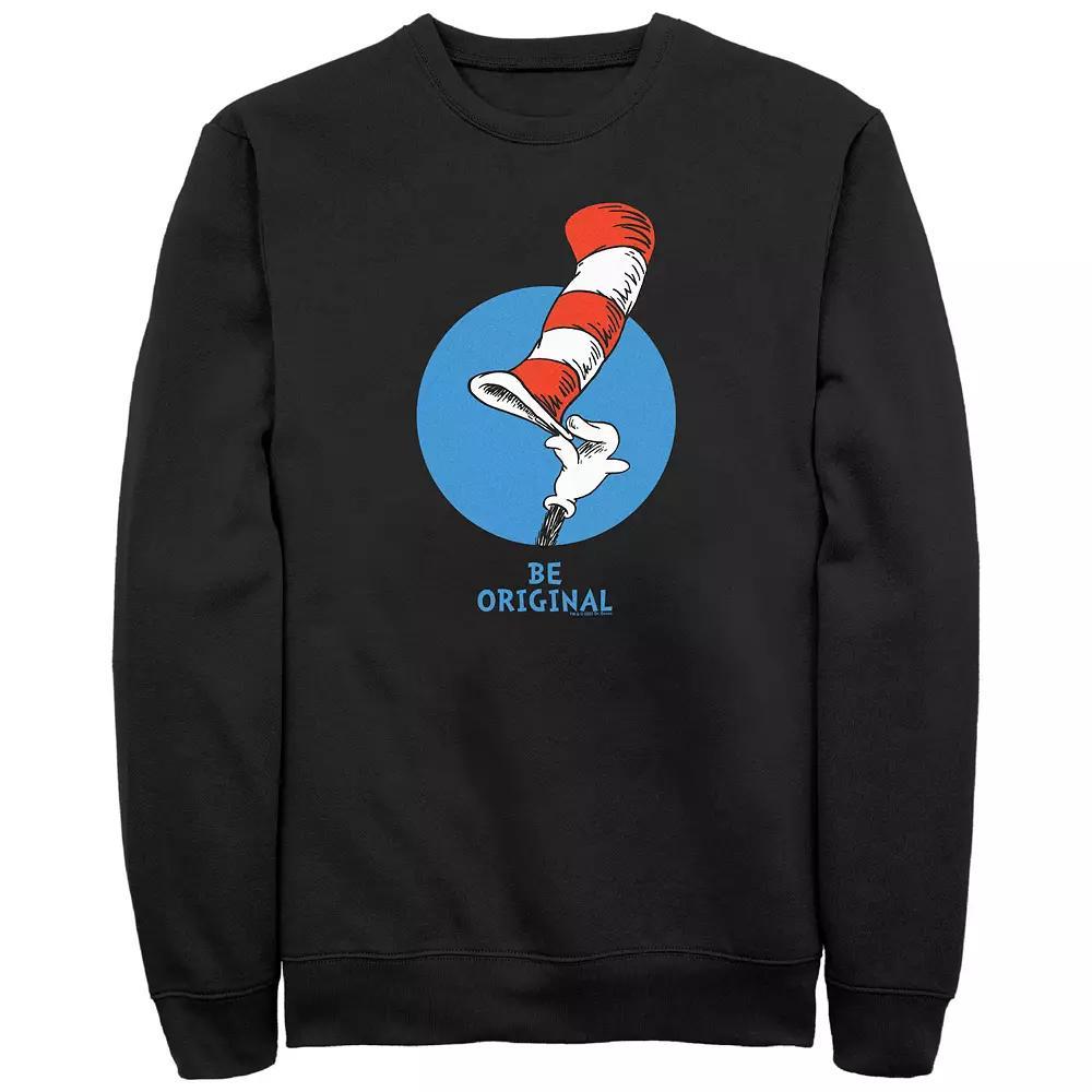 Men's Dr. Seuss Be Original Graphic Fleece, Size: XL, Black Product Image