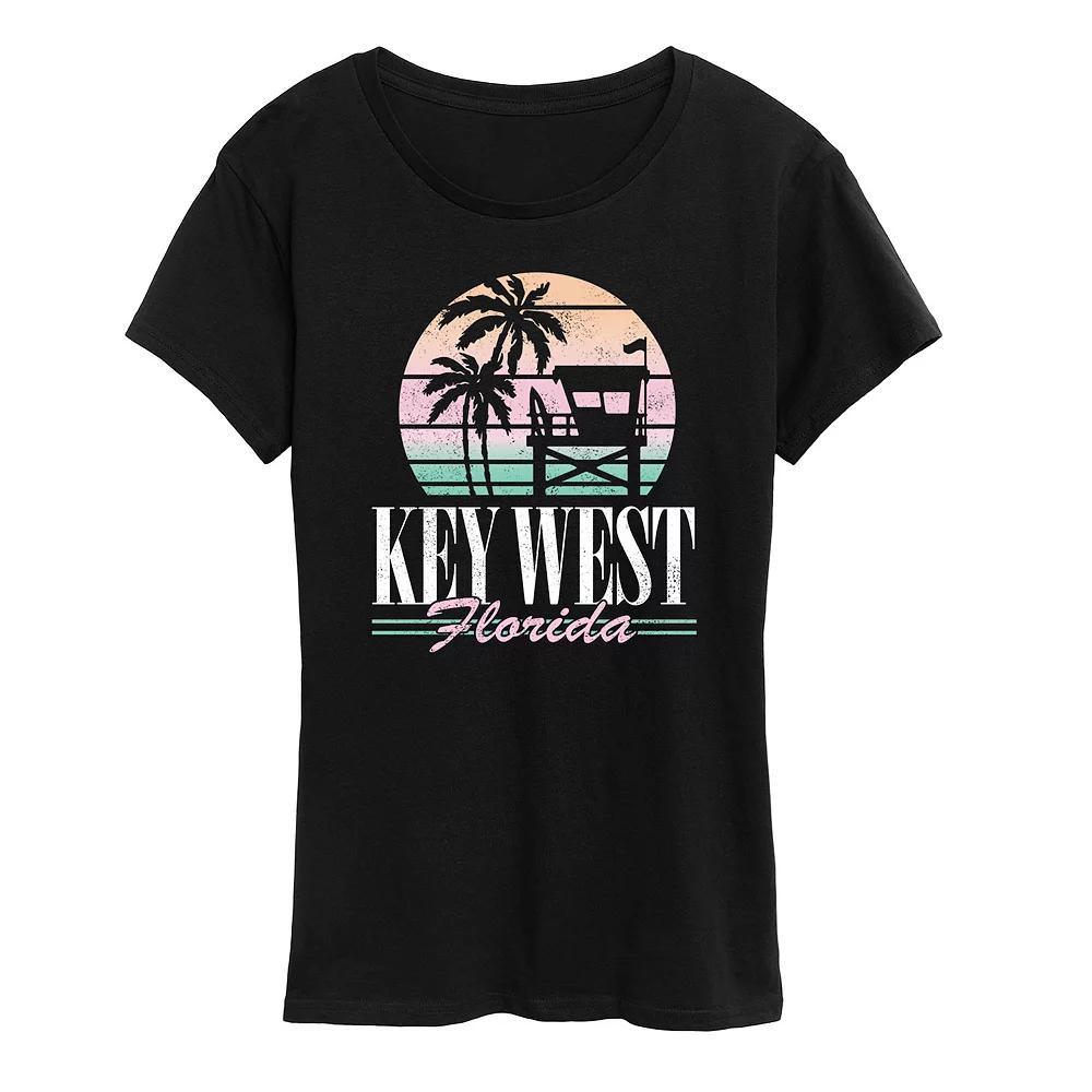 Womens Key West Graphic Tee Blue Product Image