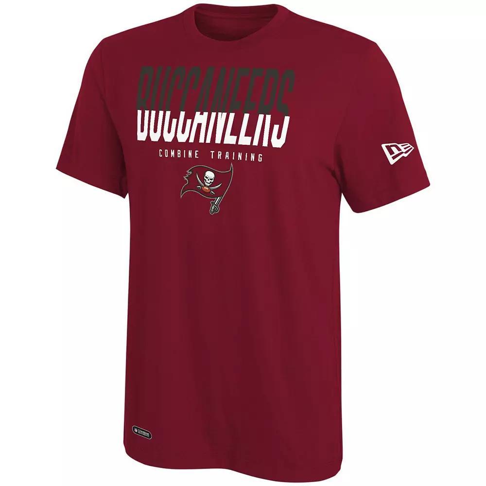 Men's New Era Red Tampa Bay Buccaneers Combine Authentic Big Stage T-Shirt, Size: Small Product Image