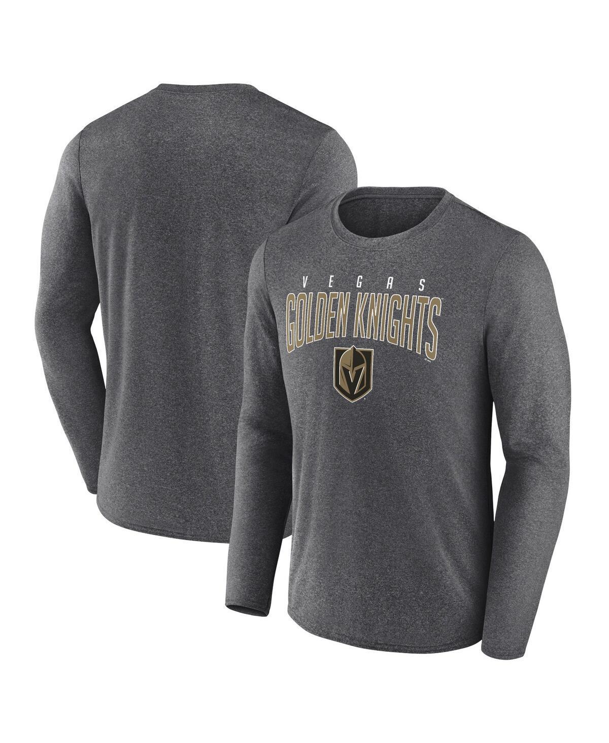Men's Fanatics Branded Heather Charcoal Vegas Golden Knights Special Edition 2.0 Scoring Chance Long Sleeve T-Shirt, Size: Small, Lvk Charco Product Image