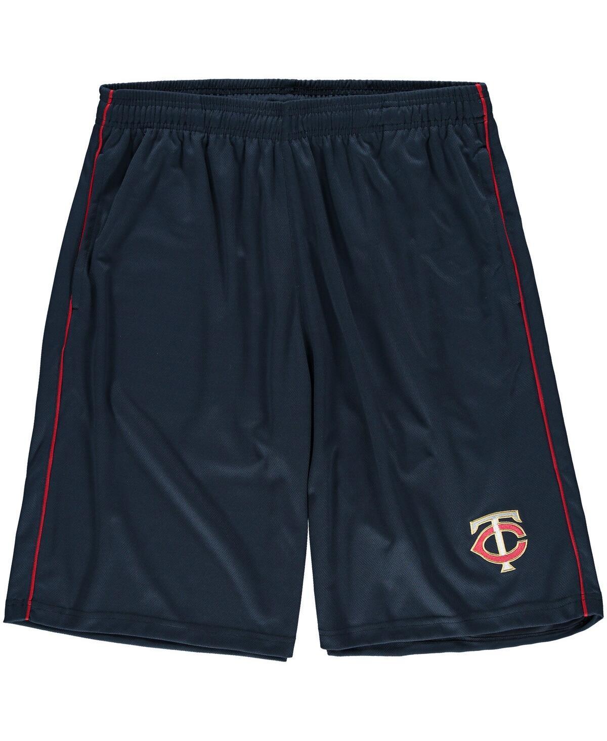 Men's Majestic Navy Minnesota Twins Big & Tall Mesh Shorts, Size: 5XB, Blue Product Image