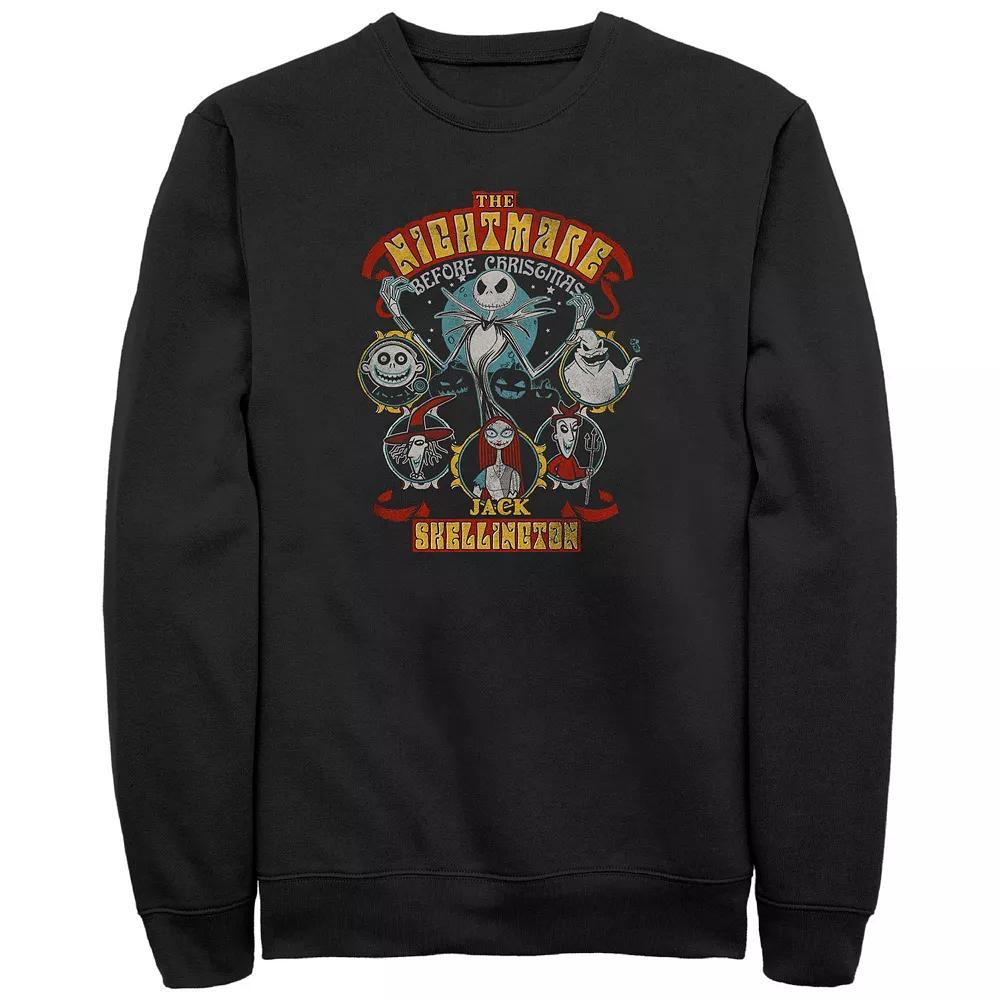 Disney's The Nightmare Before Christmas Lineup Men's Graphic Fleece, Size: 4XB, Black Product Image
