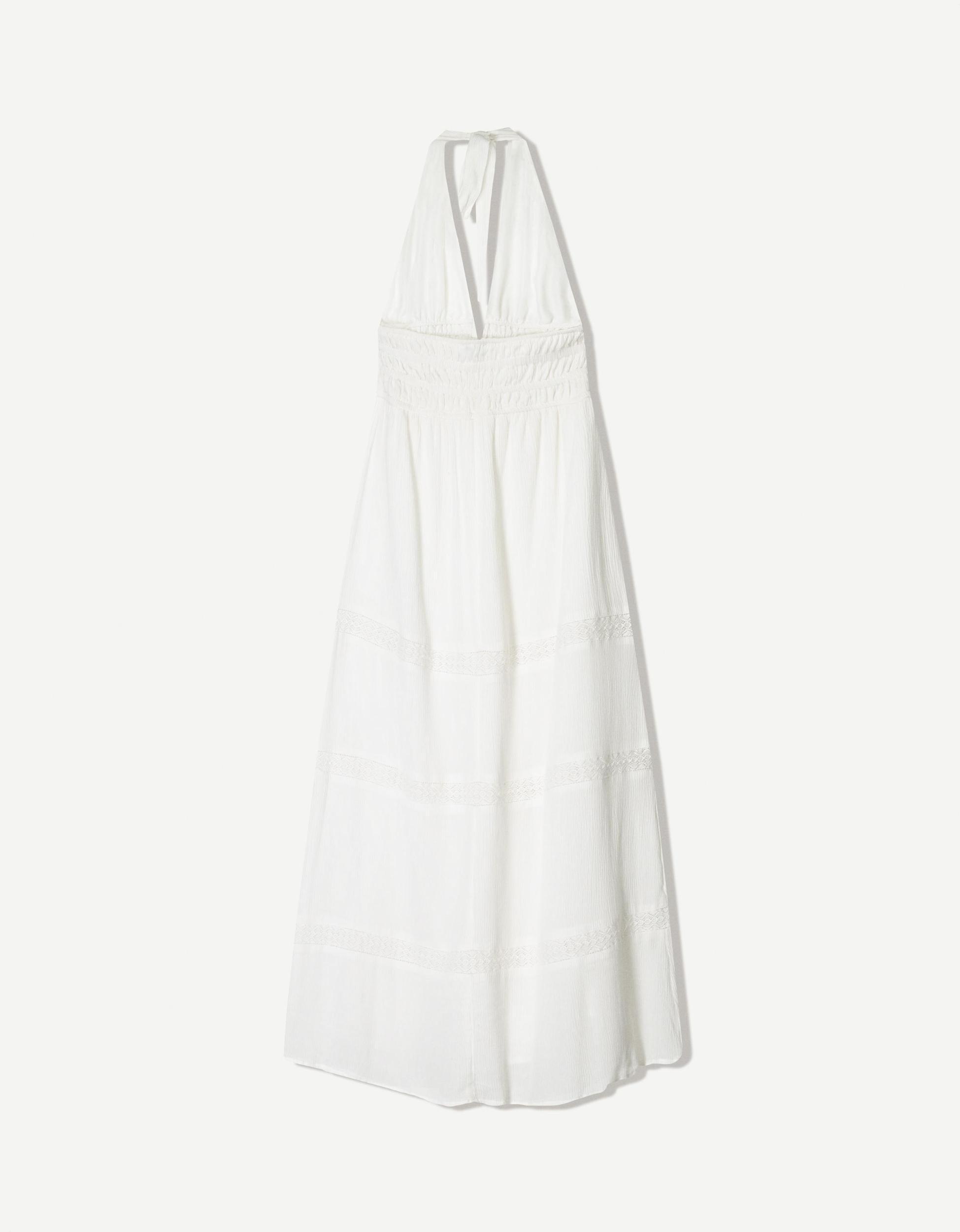 Halter dress with ruffles Product Image
